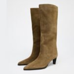 uright women's suede knee high boots
