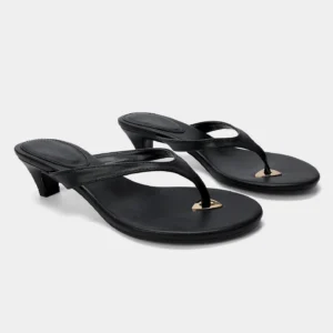 uright women's kitten heel thong mules