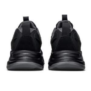 uright men's all black chunky sneakers
