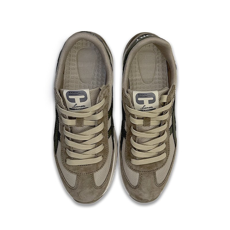 uright men's olive green retro sneakers uright men's olive green retro sneakers