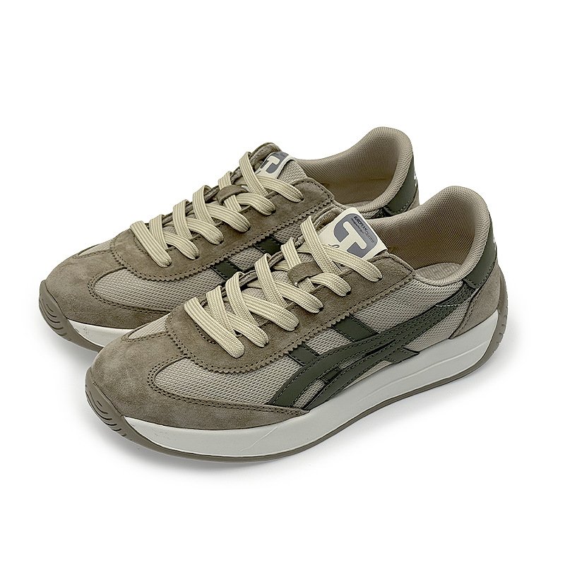 uright men's olive green retro sneakers uright men's olive green retro sneakers