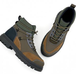uright men's patchwork hiker boots