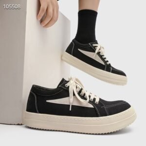 uright men's black canvas sneakers