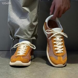 uright men's suede & mesh sneakers