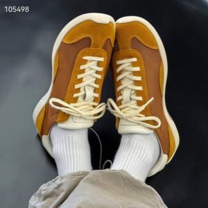 uright men's suede & mesh sneakers