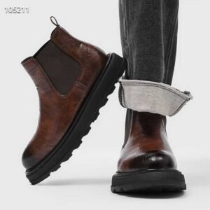 uright men's snakeskin embossed boots