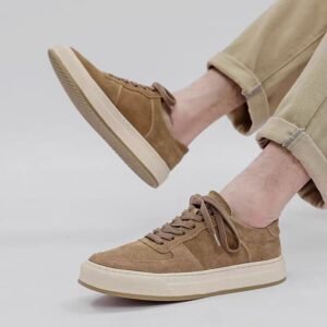 uright men's suede platform sneakers